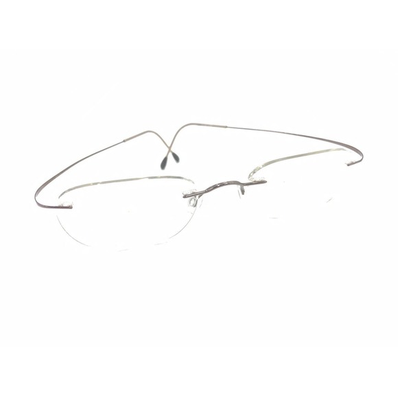 Silhouette 7395 40 6055 Titanium Brown Rimless Eyeglasses Frames 19 145 Austria - Picture 1 of 13